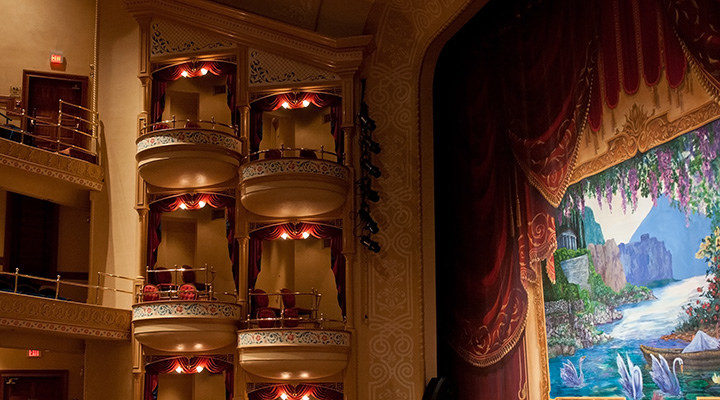 The historic Grand Opera house in Galveston, Texas.